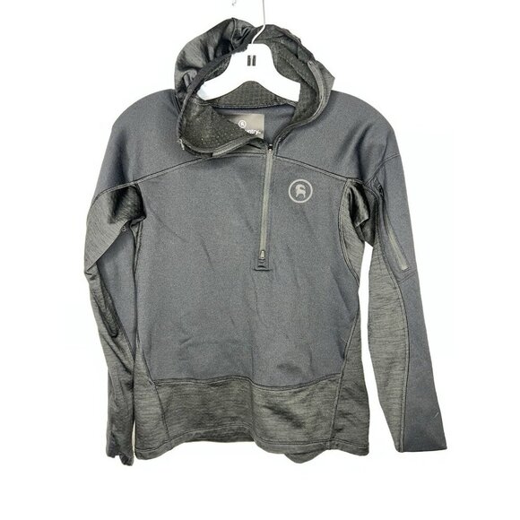 Backcountry Black Outdoorsy Long Sleeve Top 1/4 Zip Women’s Size PS Small Y - Picture 1 of 7